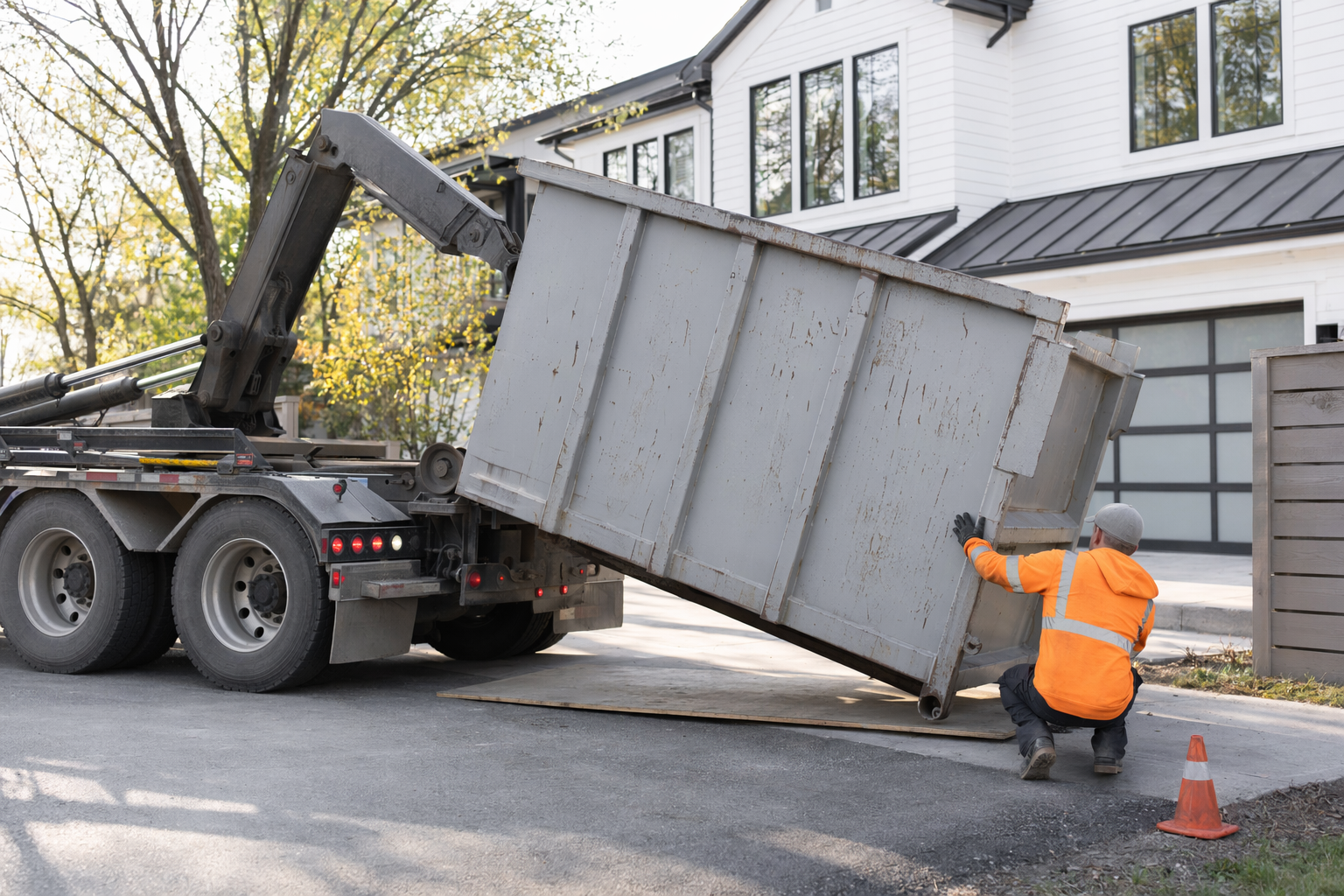 What size dumpster usually fits a moving or downsizing cleanout?