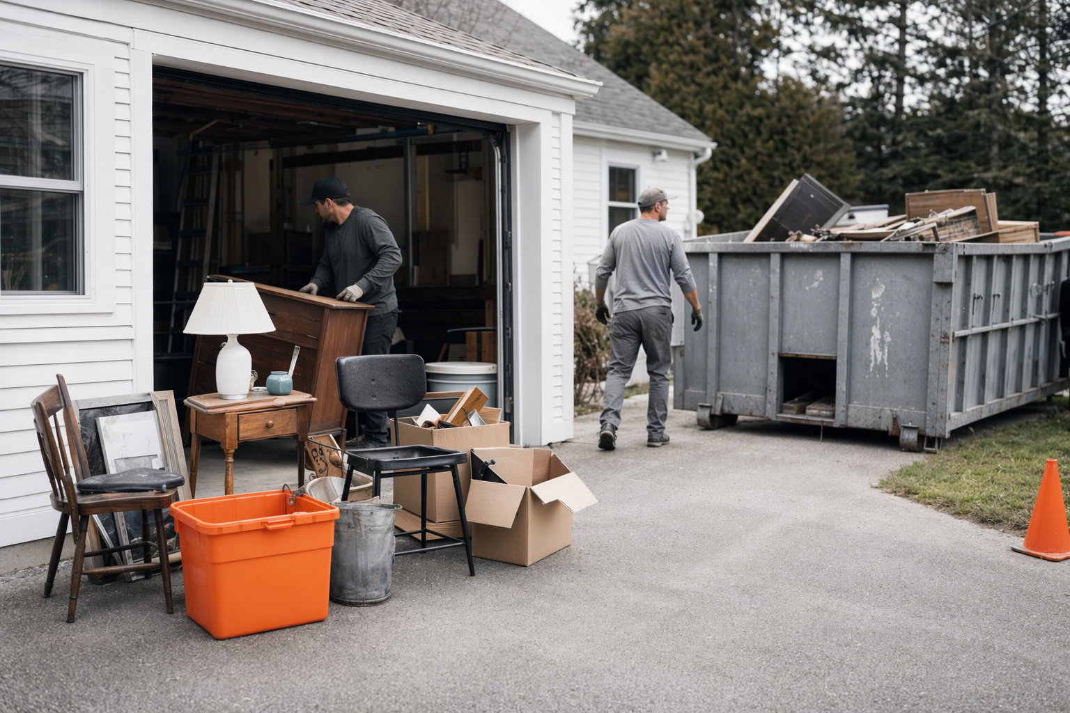 Home cleanout — the right dumpster for clearing a house